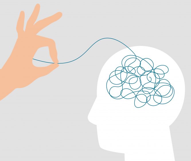 wirre Gedanken im Kopf