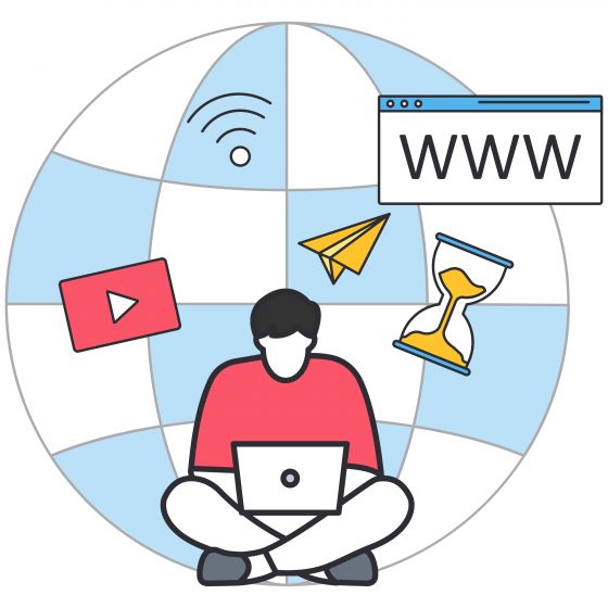 Digitaler Entgiftungsmann, Meditation online, Gleichgewichtsinformationen, Überlast, Zeitmanagement, globale Verbindung, Internetsuchttechnologie, Wellness, psychische Gesundheit, achtsames Leben